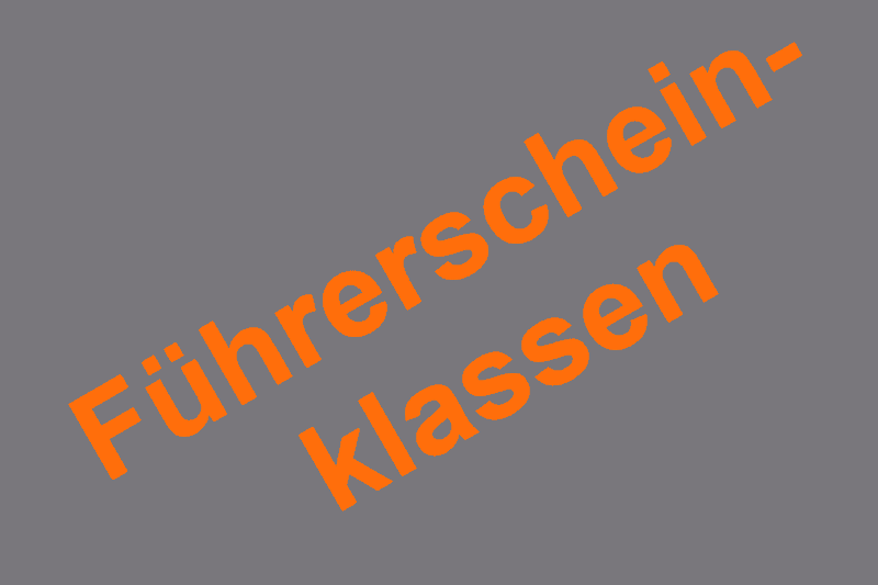 Führerscheinklassen